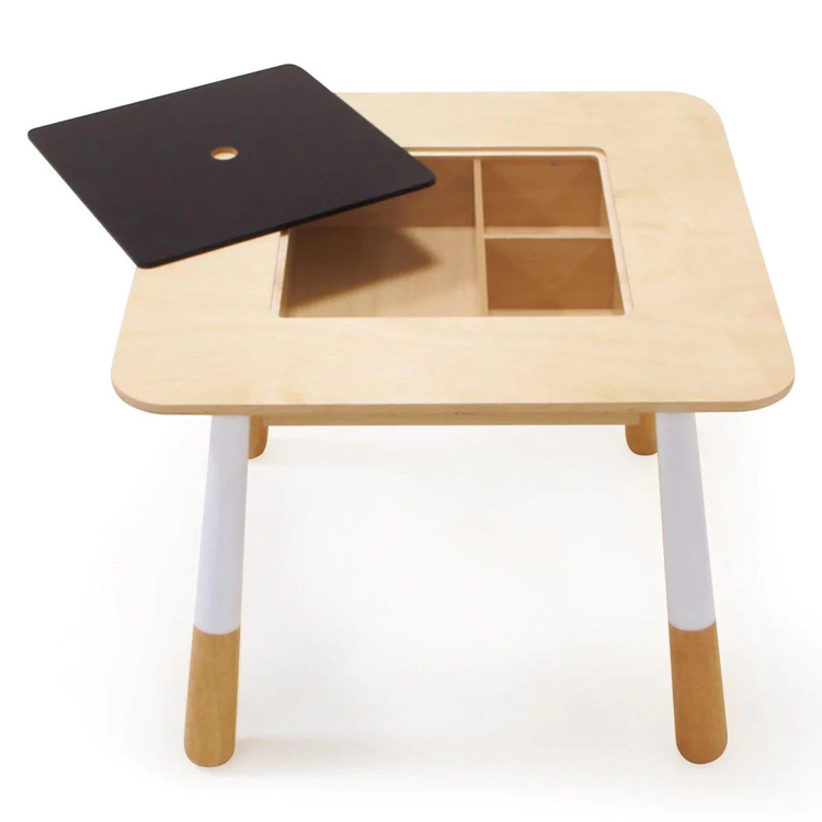 Kids Furniture Set Wooden Table with 2 Chairs