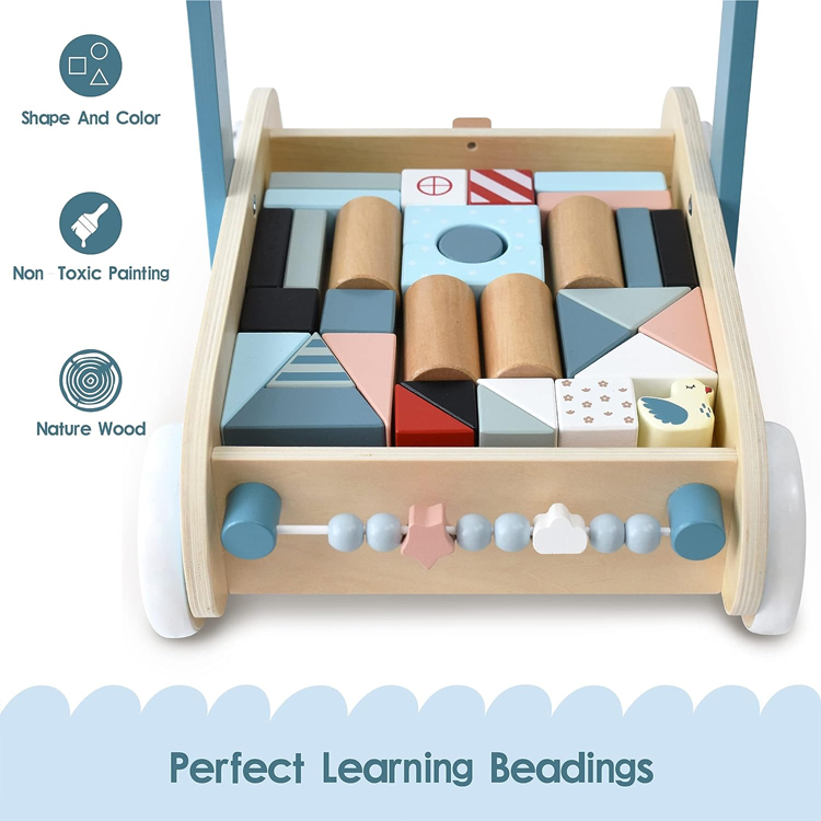 Factory OEM Wooden Baby Walker with Speed Control