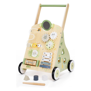 Toddler Pull Learning Wooden Baby Push Walker 