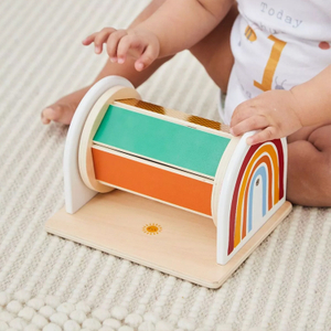Montessori Wooden Spinning Drum Toy for Kids