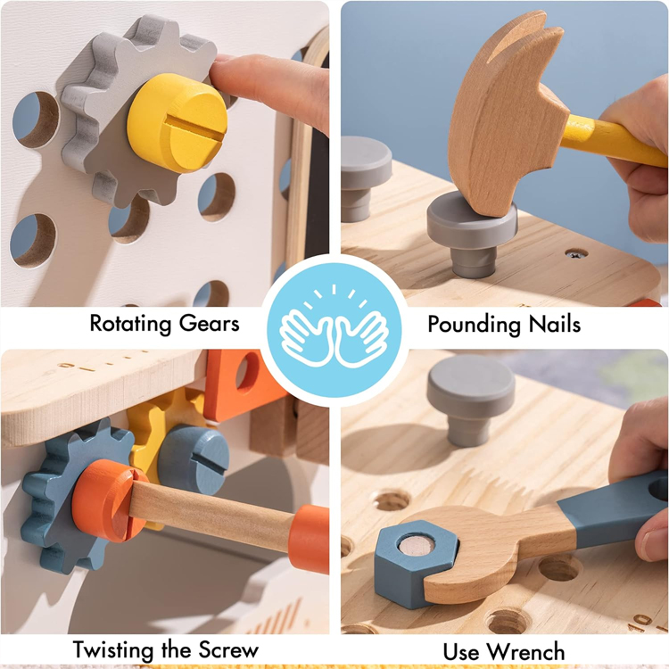 Mini Tool Bench Workbench for Toddlers