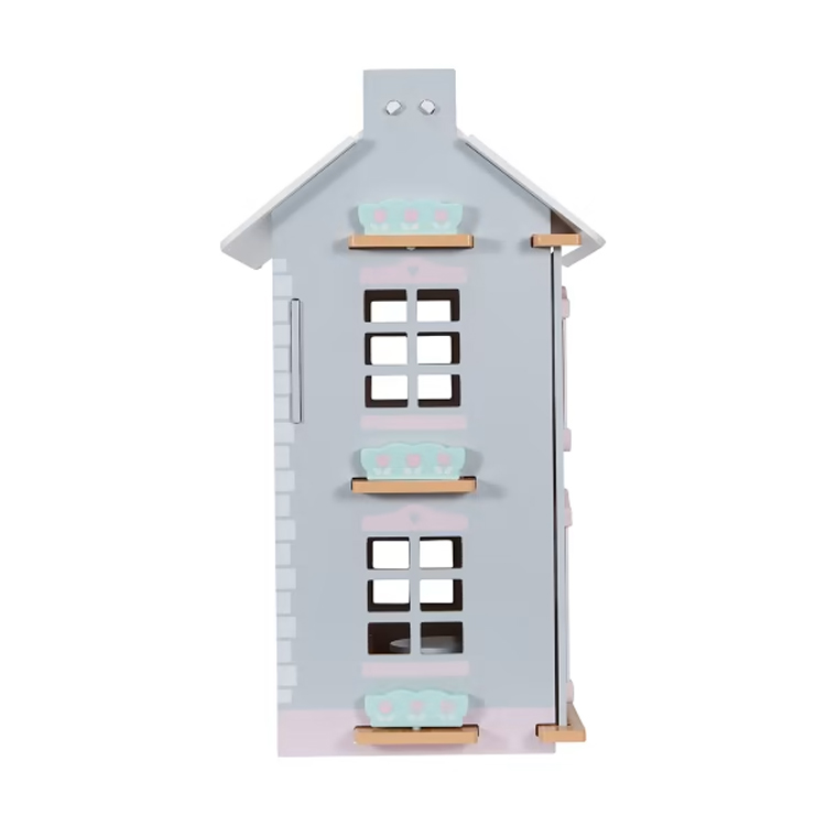 Realistic Wooden Cottage Dollhouse 